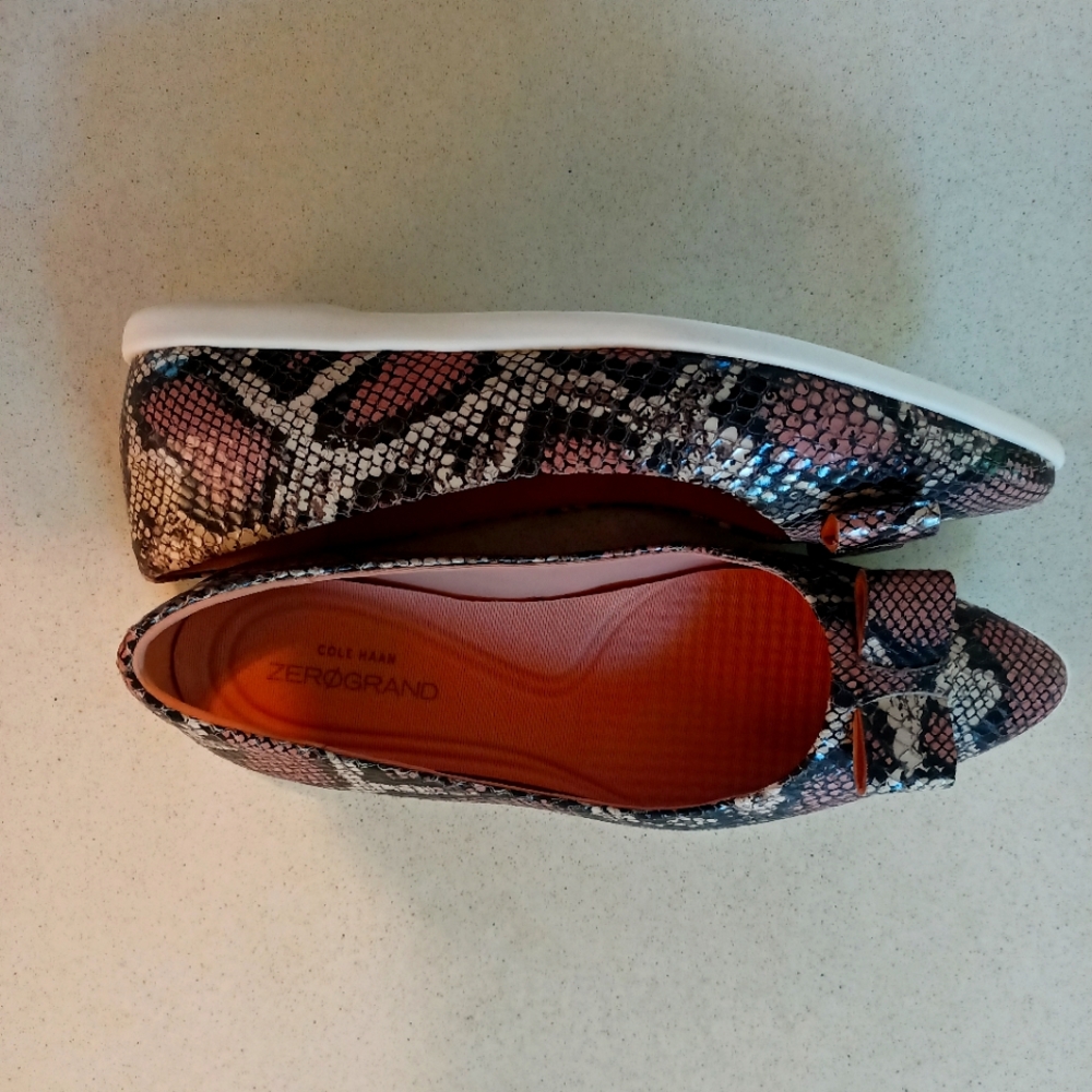 Cole Haan zerogrand snake print slipon 6.5